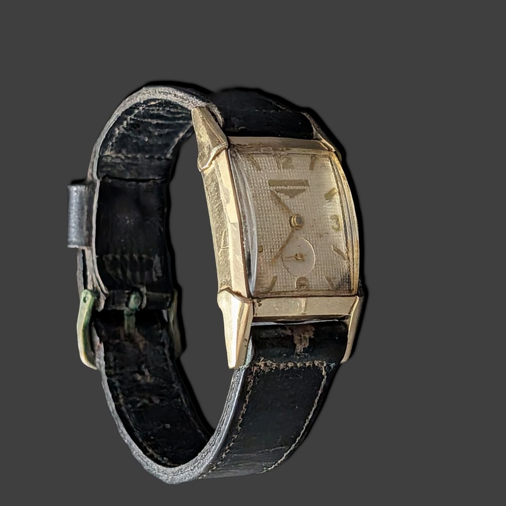 Vintage Longines Gold-Filled Waffle Dial Dress Watch - Working Condition